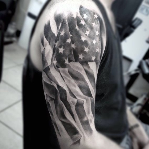 tatuaje bandera usa para hombre 35