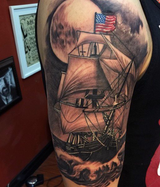 tatuaje bandera usa para hombre 38