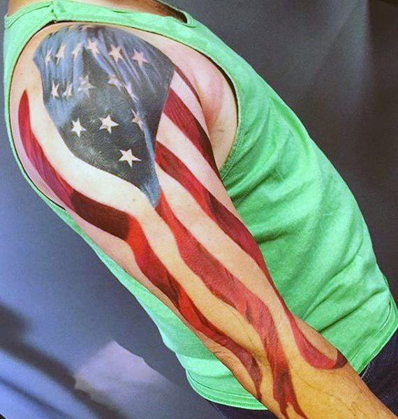 tatuaje bandera usa para hombre 40