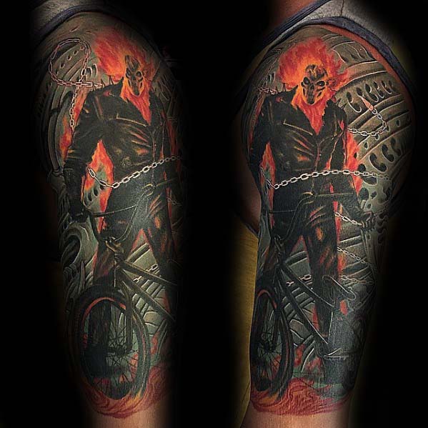 tatuaje bicicleta bmx para hombre 11