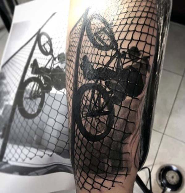 tatuaje bicicleta bmx para hombre 20