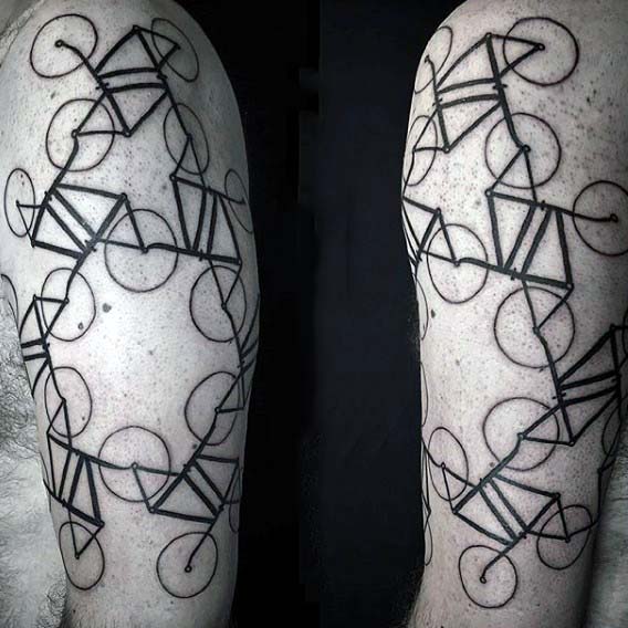 tatuaje bicicleta bmx para hombre 23