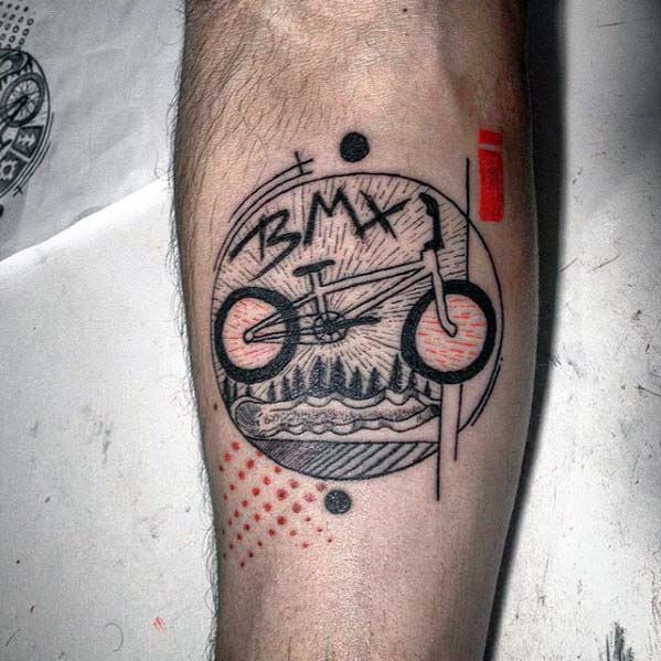 tatuaje bicicleta bmx para hombre 41
