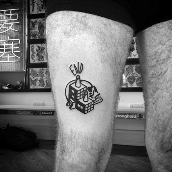 tatuaje calavera simple para hombre 30
