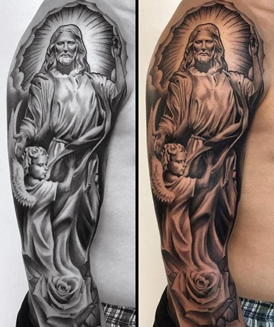 tatuaje catolico para hombre 10