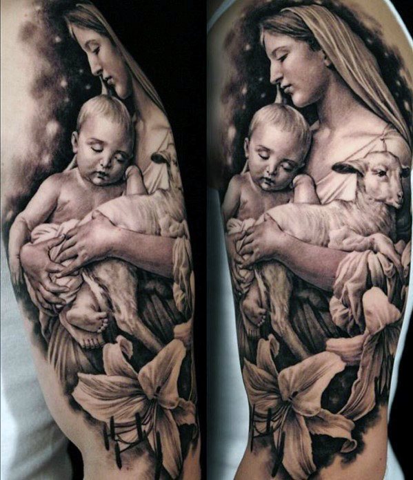 tatuaje catolico para hombre 30