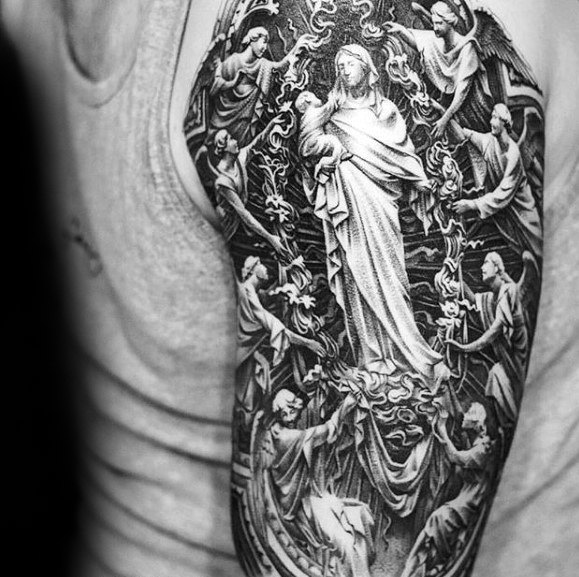 tatuaje catolico para hombre 33