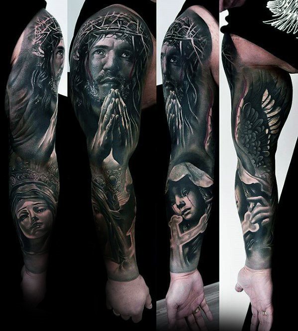 tatuaje catolico para hombre 35