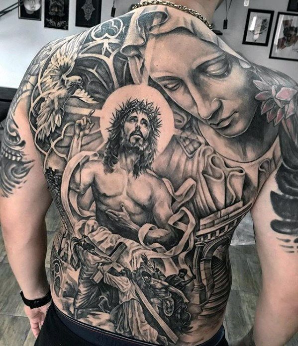 tatuaje catolico para hombre 38