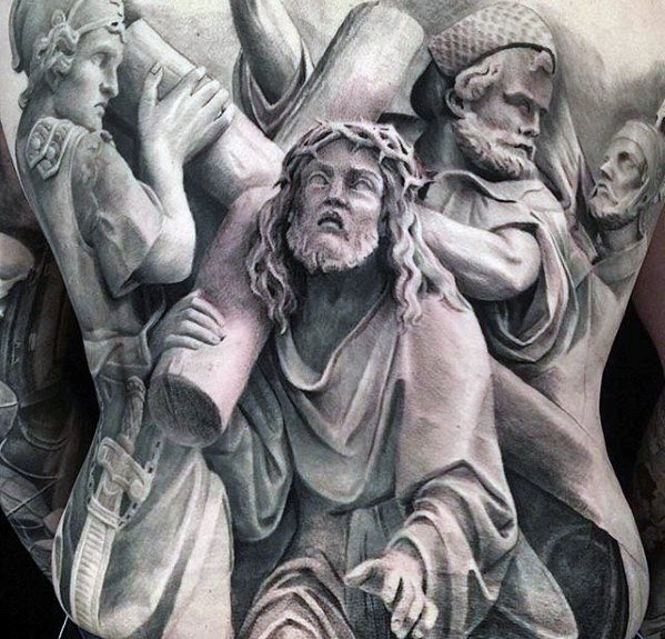 tatuaje catolico para hombre 53