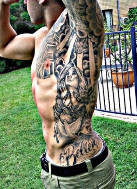 tatuaje costillas para hombre 01