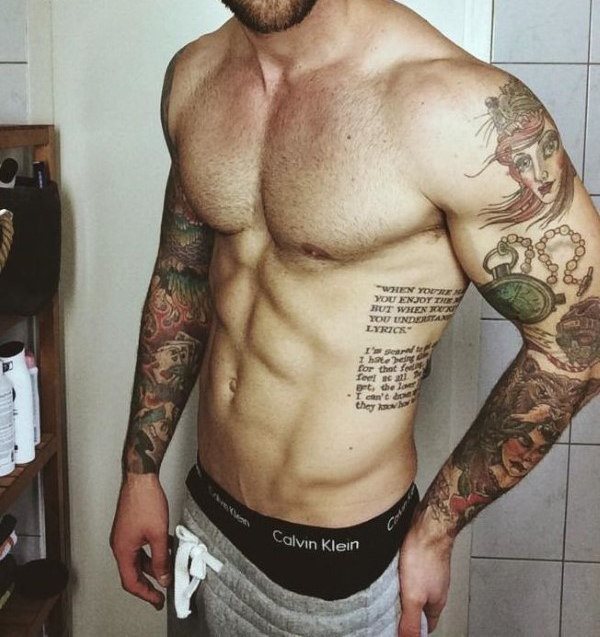 tatuaje costillas para hombre 22