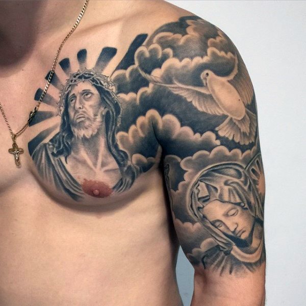 tatuaje cristiano para hombre 13