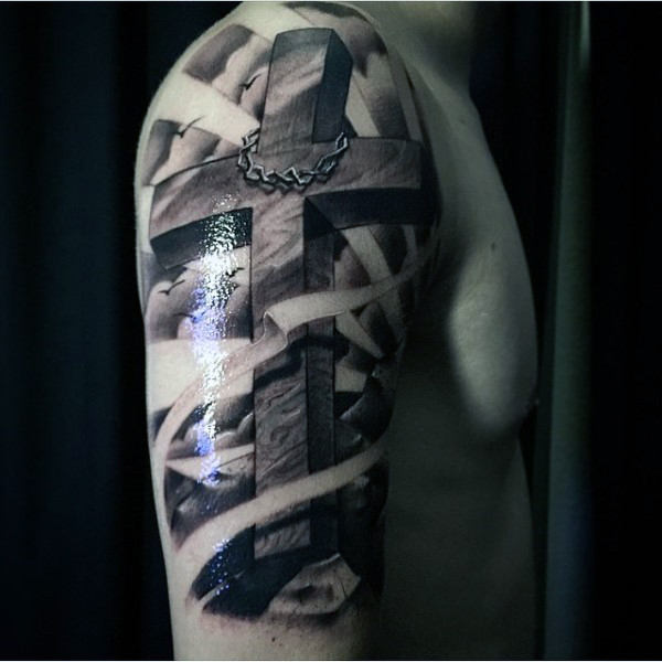 tatuaje cristiano para hombre 22