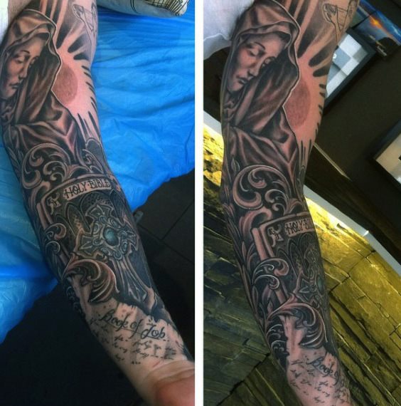 tatuaje cristiano para hombre 34