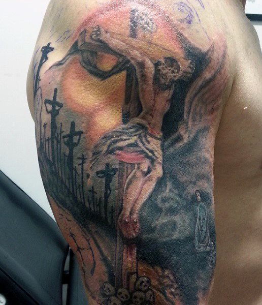 tatuaje cristiano para hombre 43