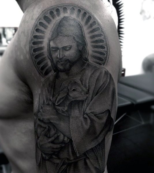 tatuaje cristiano para hombre 50