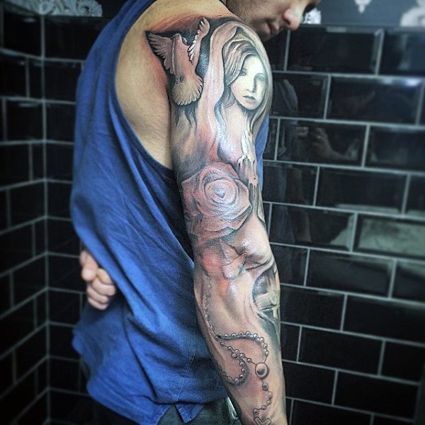 tatuaje cristiano para hombre 73