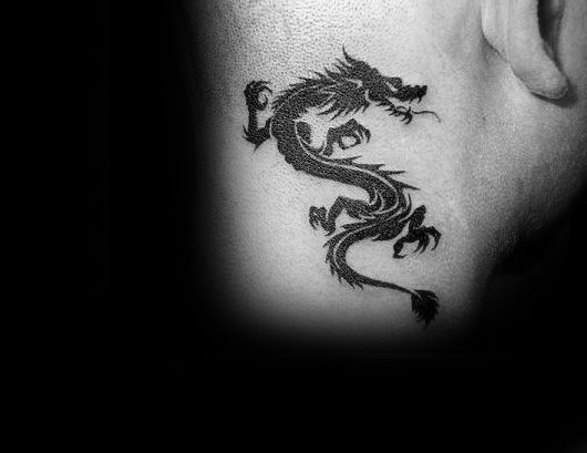 tatuaje dragon simple para hombre 23