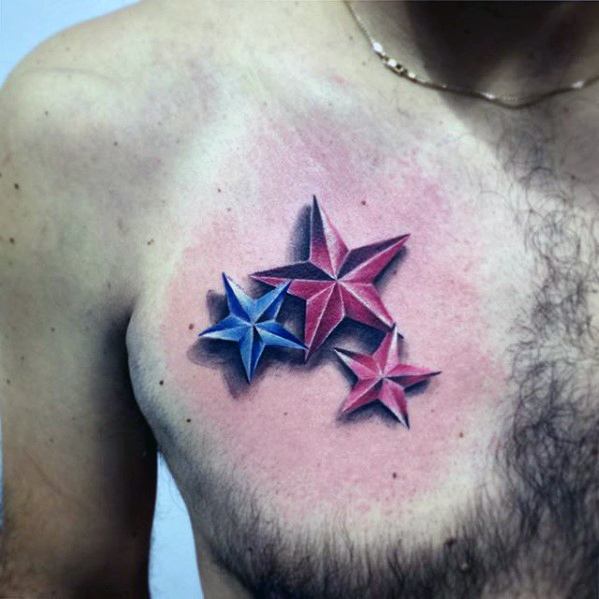 tatuaje estrella simple para hombre 01