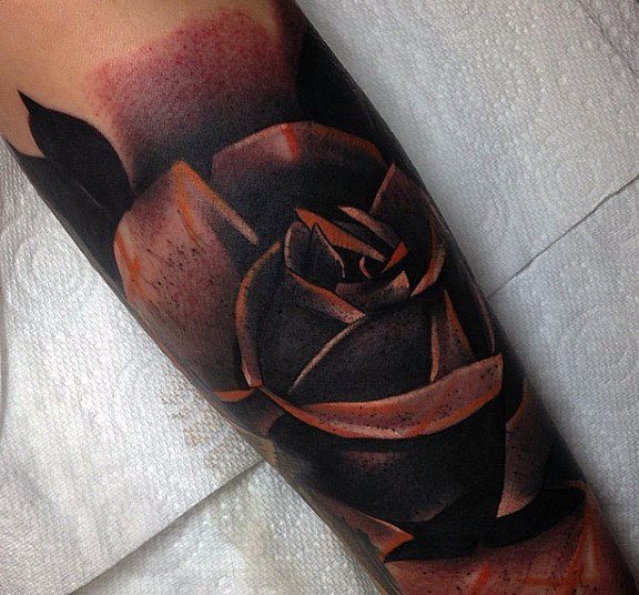 tatuaje flor para hombre 29