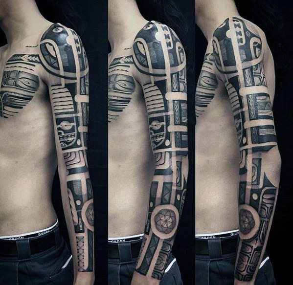 tatuaje increible manga para hombre 15