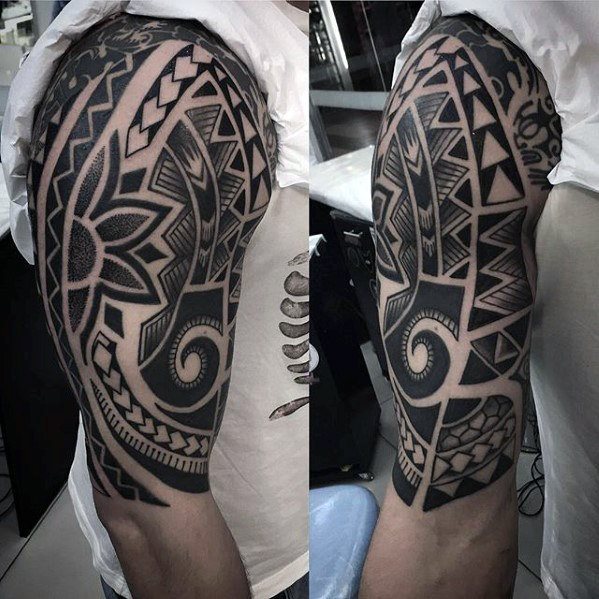 tatuaje increible manga para hombre 16