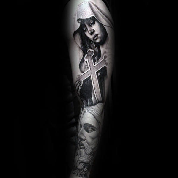 tatuaje increible manga para hombre 26