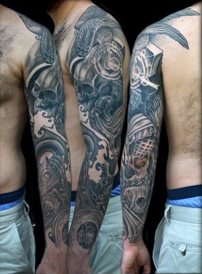 tatuaje increible manga para hombre 28