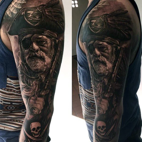 tatuaje increible manga para hombre 33