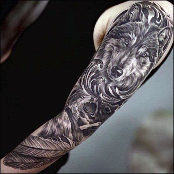 tatuaje increible manga para hombre 47