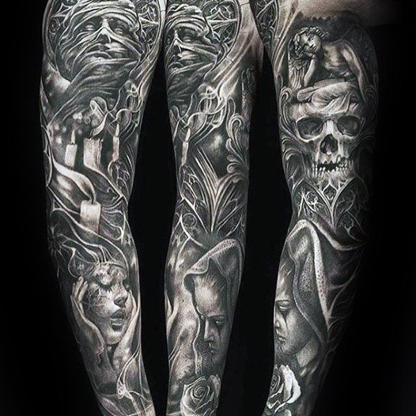 tatuaje increible manga para hombre 49
