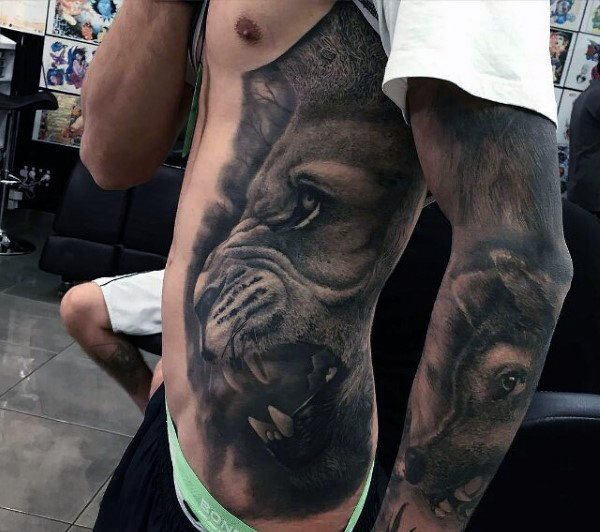 tatuaje leon para hombre 01