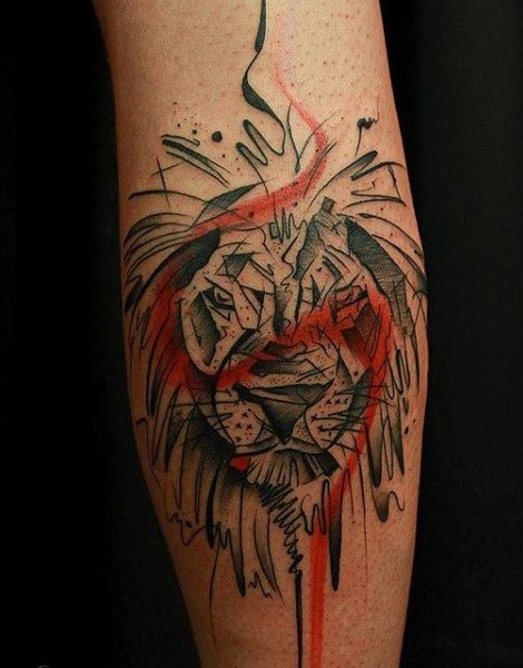 tatuaje leon para hombre 12