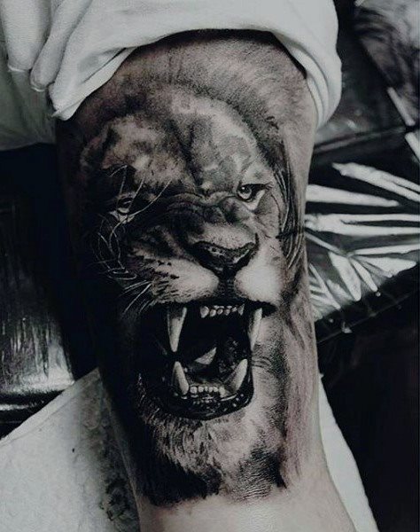 tatuaje leon para hombre 23