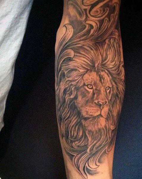 tatuaje leon para hombre 32