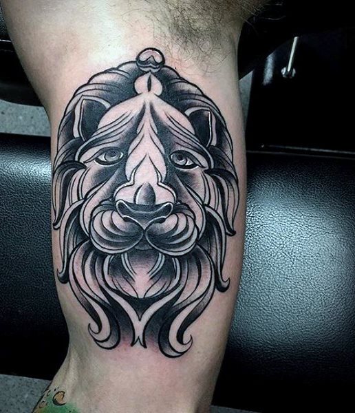 tatuaje leon para hombre 33