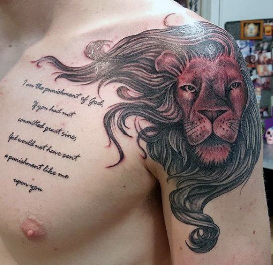 tatuaje leon para hombre 42