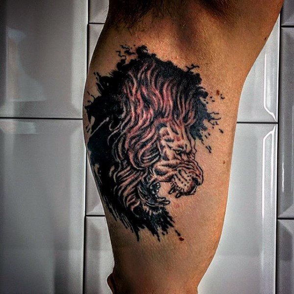 tatuaje leon para hombre 48