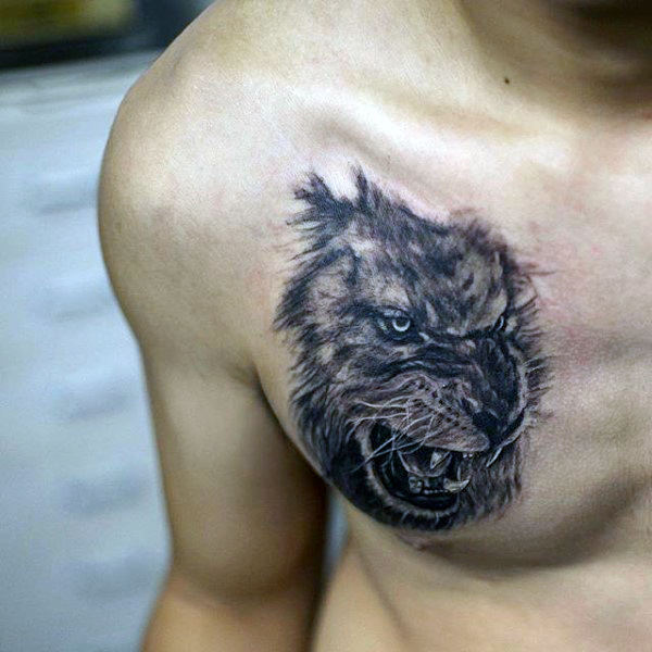 tatuaje leon para hombre 52