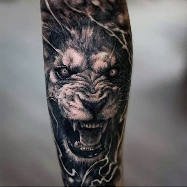 tatuaje leon para hombre 54