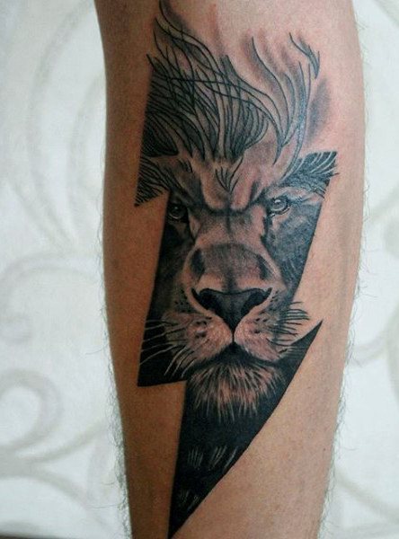 tatuaje leon para hombre 57