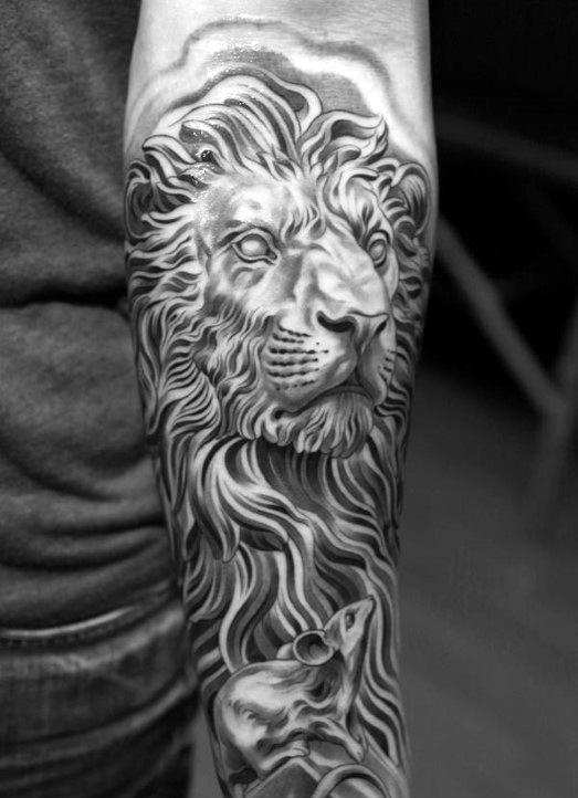 tatuaje leon para hombre 61
