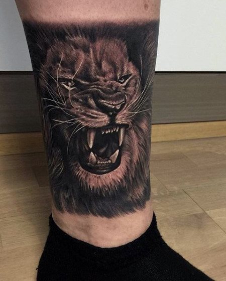 tatuaje leon para hombre 66