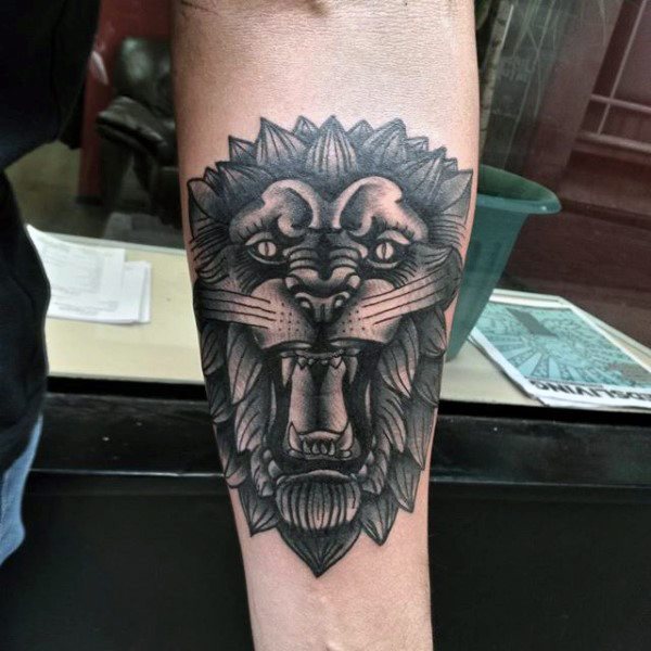 tatuaje leon para hombre 68