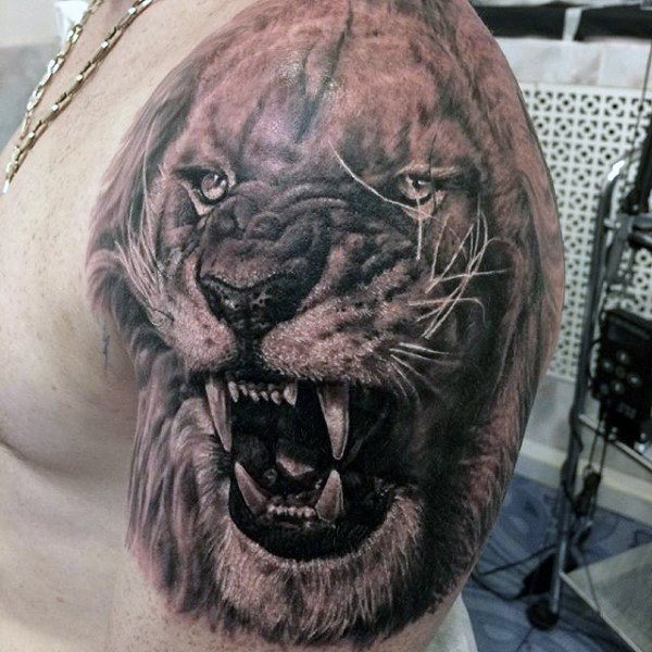 tatuaje leon para hombre 81