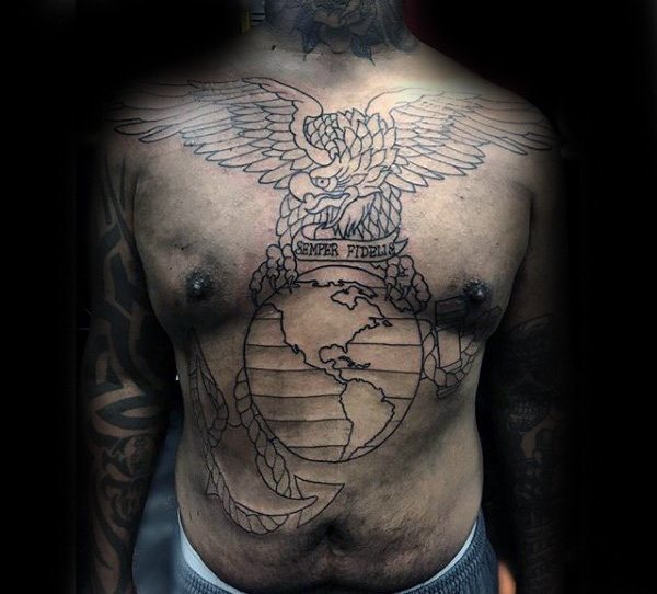 tatuaje marine ejercito para hombre 03