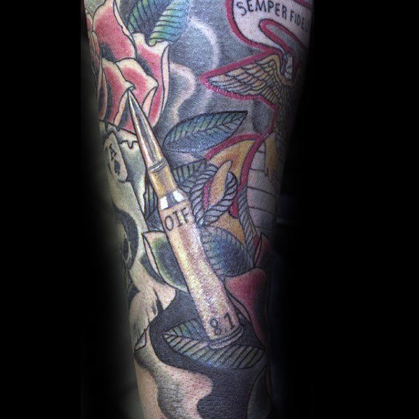 tatuaje marine ejercito para hombre 07