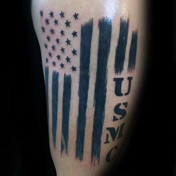 tatuaje marine ejercito para hombre 18