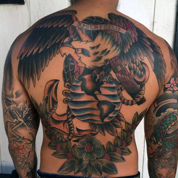 tatuaje marine ejercito para hombre 29